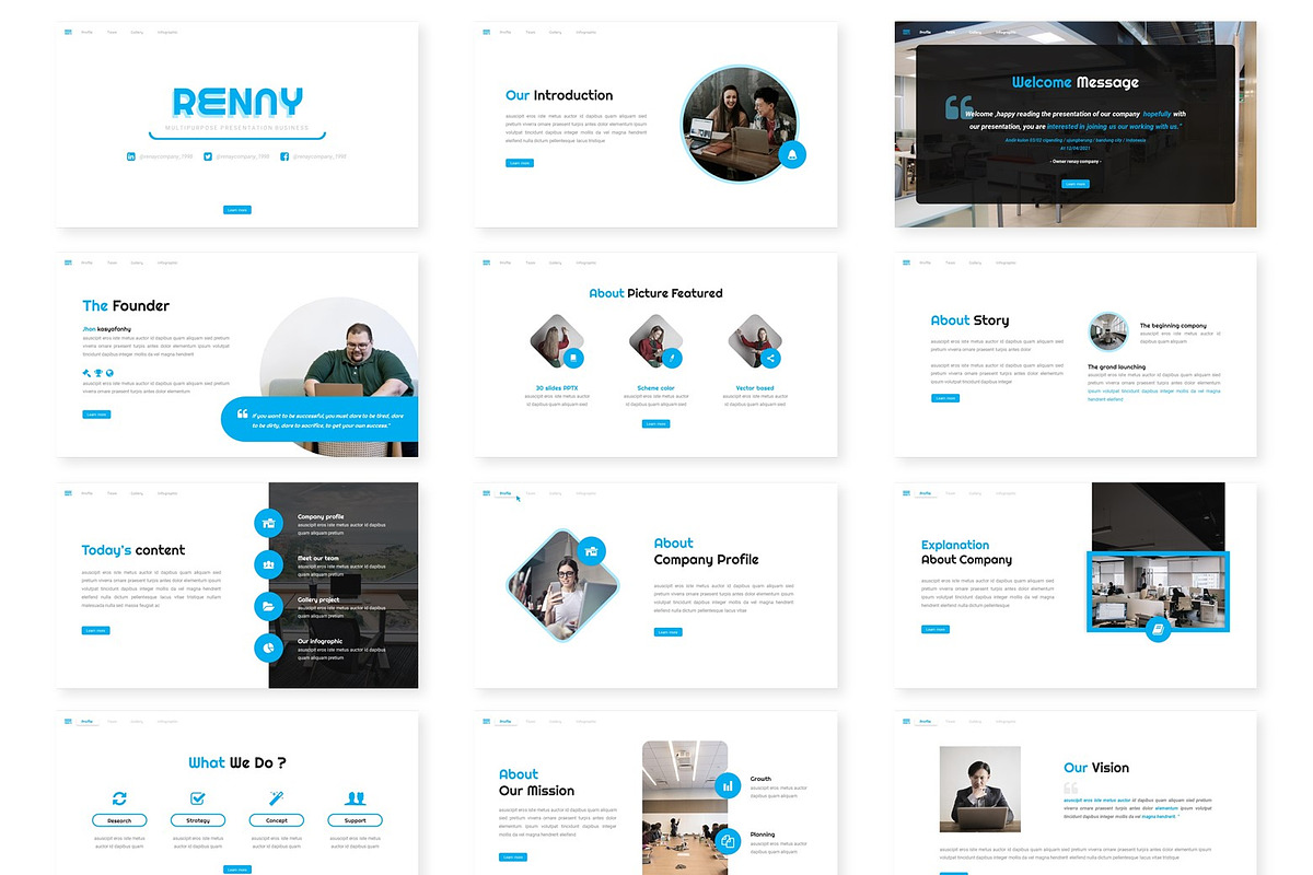 Renay - Powerpoint Template, a Presentation Template by inspirasign (Photo 2 of 4)
