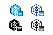 3D Network Cube Icon Set Pack, a Solid Icon by Design Store (Thumbnail 2 of 2)