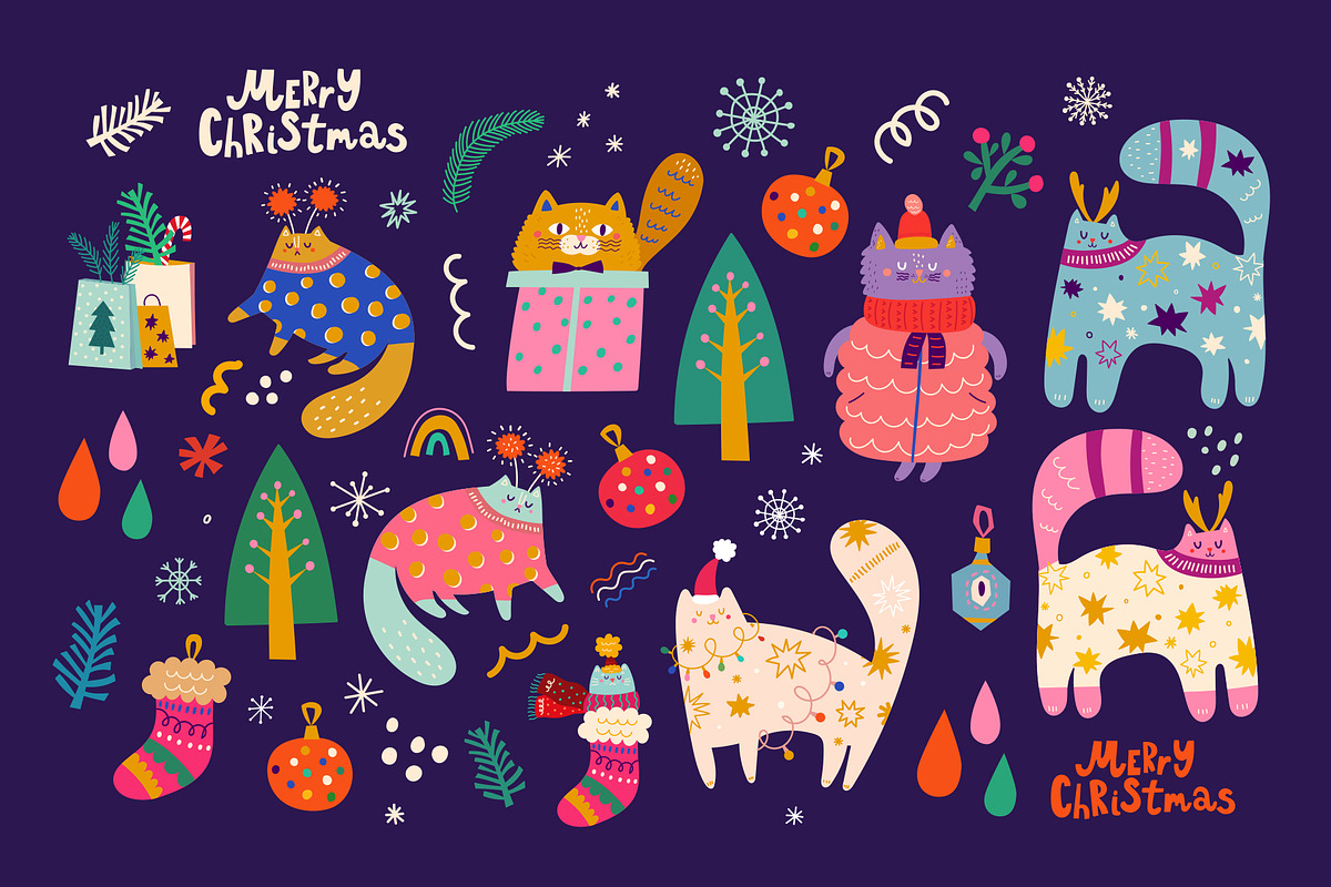 Merry Christmas, a Seasonal Illustration by MoleskoStudio (Photo 8 of 28)