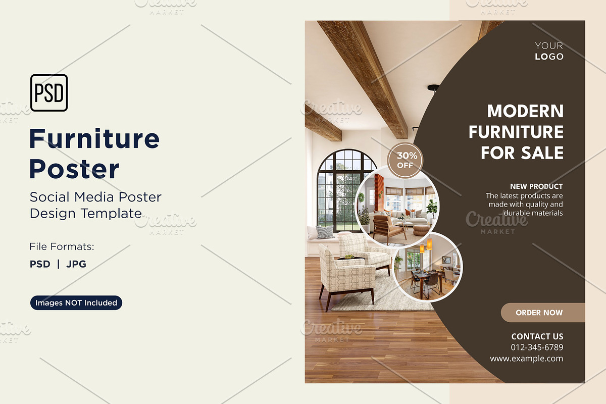 Modern Furniture Poster Design 66, a Social Media Template by shahsoft (Photo 1 of 2)