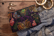 Mystic owl, key, moon, butterflies, an Illustration by Matrioshka (Thumbnail 4 of 6)