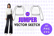 Cropped Raglan Crewneck, an Apparel Mockup by Doroty Dafne Designs (Thumbnail 1 of 7)
