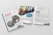 White Blue Creative Annual Report, a Magazine Template by UICreative (Thumbnail 3 of 4)