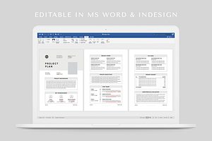 Project Plan MS Word & Indesign