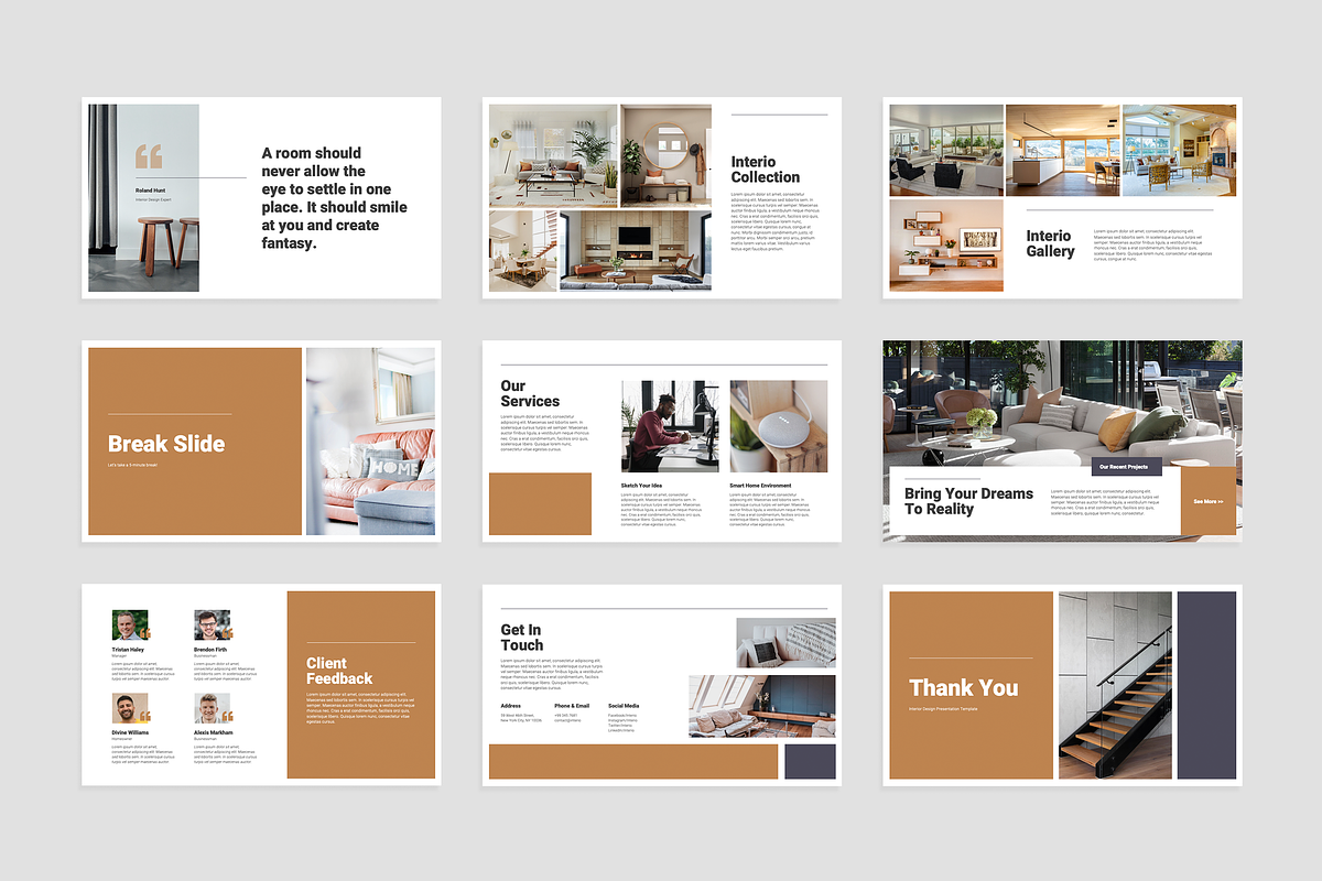 Interior Design Keynote Template, a Presentation Template by Flat Icons (Photo 2 of 4)