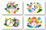 10 Intermittent Fasting Illustration, a Food Illustration by denayunebgt (Thumbnail 2 of 4)