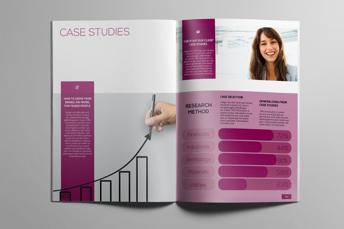 Lavender Company Profile, a Brochure Template by Boris Cupac (Photo 5 of 11)