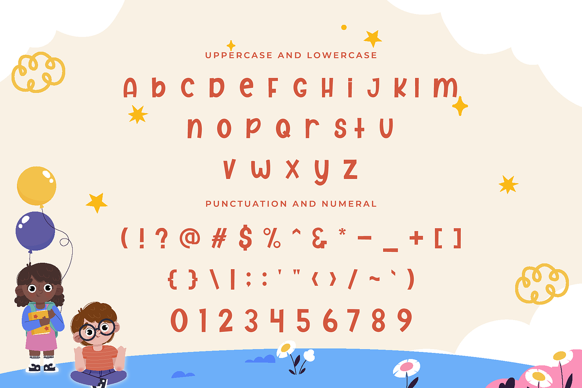 Hellokids - Modern Kids Font, a Slab Serif Font by overlaytemplates (Photo 4 of 5)