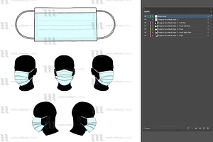 Surgical Mask - Mockup Template