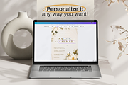 Floral Wedding Invitation Card Canva, an Invitation Template by kin9candra (Thumbnail 7 of 8)