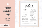 Airbnb Welcome Sign Poster Template, a Brochure Template by Templatables (Thumbnail 1 of 11)