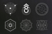 24 Sacred Geometry Vectors, an Object Graphic by Tugcu Design Co. (Thumbnail 3 of 5)