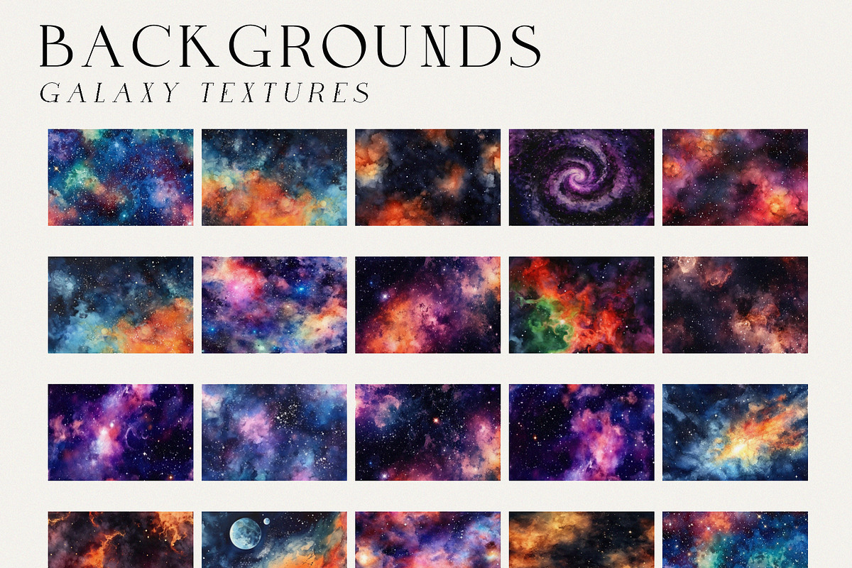 Watercolor Space Collection, an Object Illustration by Kaleriia (Photo 6 of 11)