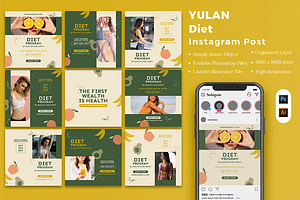 Yulan - Diet Tips Instagram Post