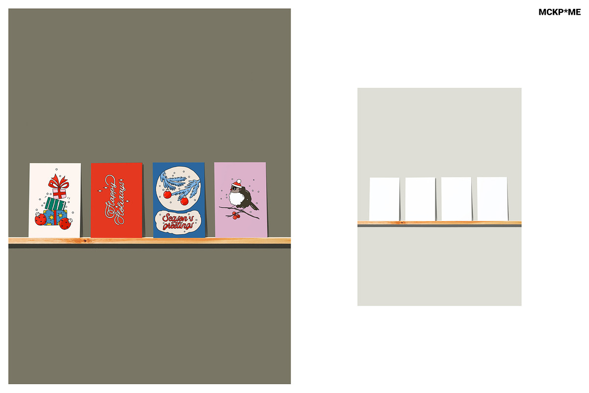 A6/B6/A5 GREETING CARD MOCKUPS, a Merchandise Mockup by MCKP*ME (Photo 7 of 9)