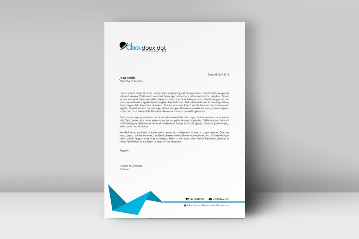 Letterhead Template, a Stationery Template by artisanHR (Photo 2 of 6)
