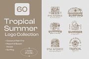 Tropical Summer Logo Collection, a Branding & Logo Template by Guna Studio (Thumbnail 1 of 9)