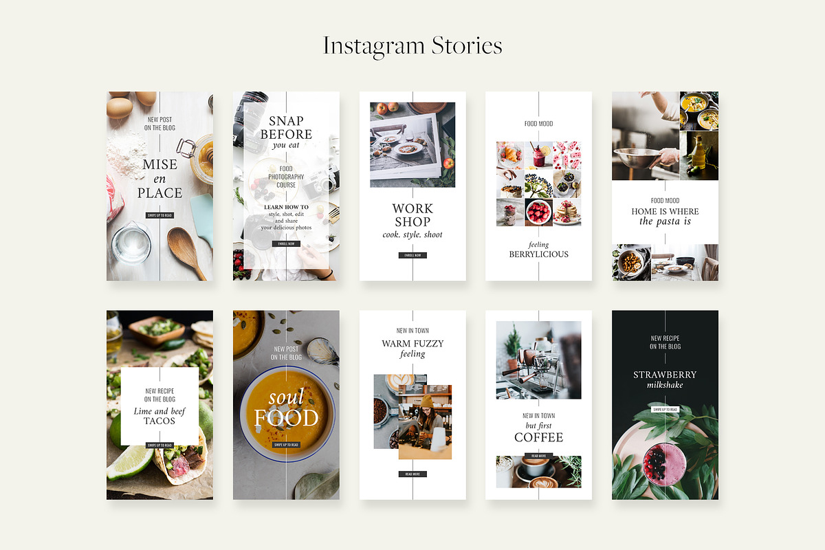 Minimal Food Instagram Pack, a Social Media Template by Studio Mindu (Photo 5 of 8)