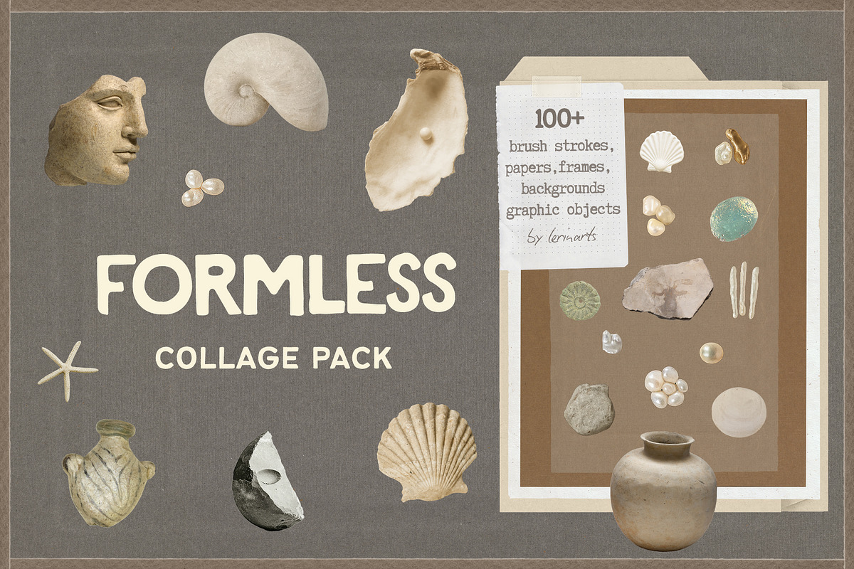 FORMLESS Collage Pack, an Object Graphic by lerinartstudio (Photo 1 of 9)