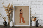 Abstract Hippie clipart, a Person Illustration by ApetekMarket (Thumbnail 4 of 8)