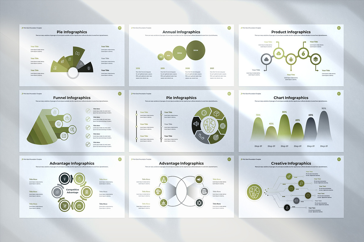 Pitch Deck PowerPoint Template, a Presentation Template by WhiteGraphic (Photo 14 of 16)