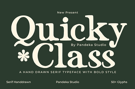 Quicky Class - Handdrawn Serif