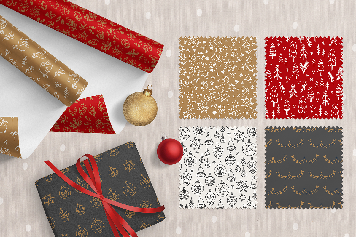 Vintage Christmas - Hand Drawn Kit, a Seasonal Illustration by miumiu (Photo 4 of 15)