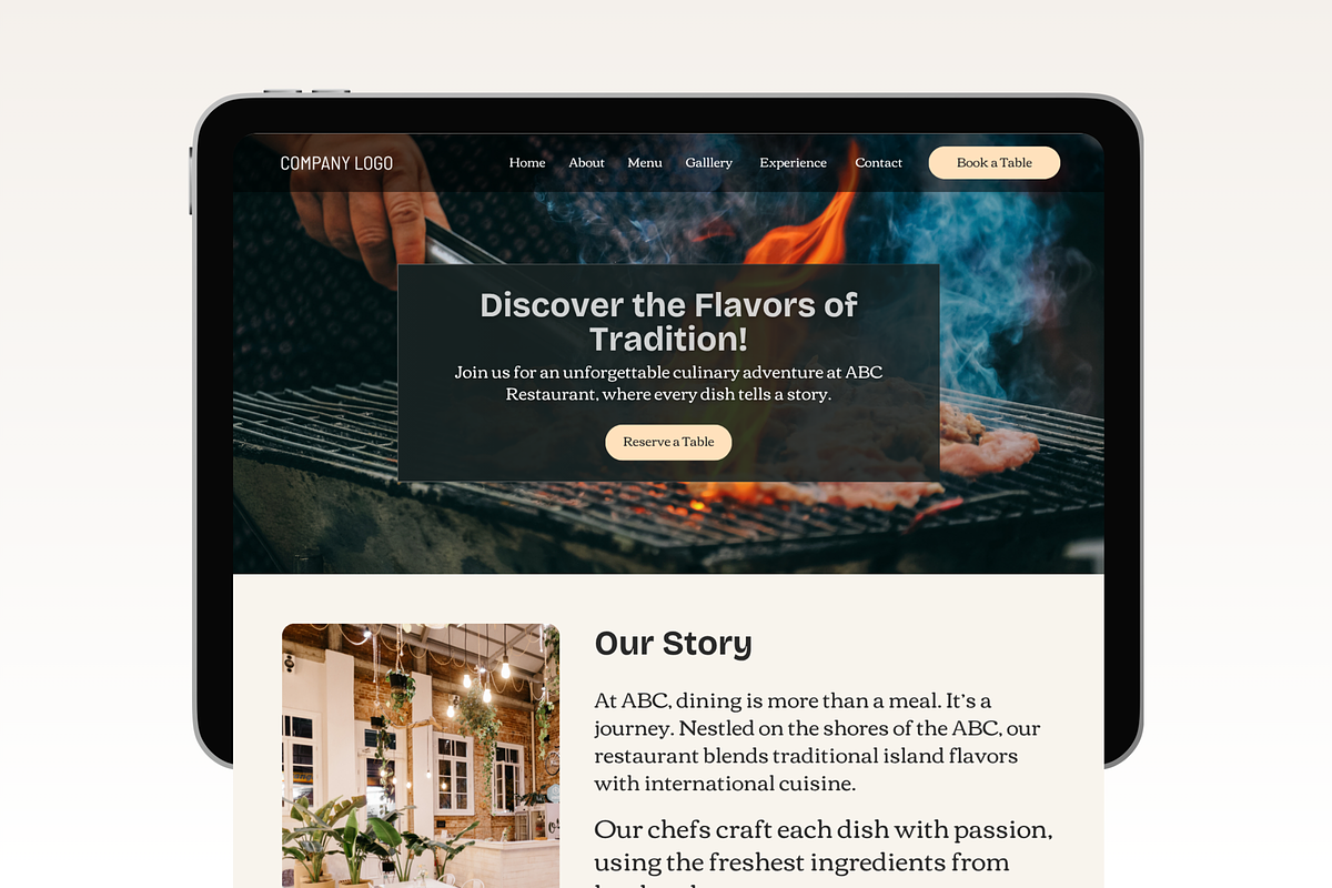 Restaurant Website Canva Templates, a Landing Page Template by Snapybiz (Photo 11 of 11)