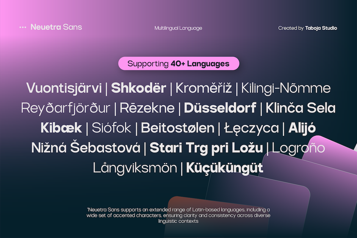 TBJ Neuetra — Grotesk Sans Family, a Sans Serif Font by Taboja Studio (Photo 5 of 15)