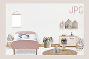 Kids Room Wall/Frame Mock Up 2, a Print Template by Whimsicality (Thumbnail 6 of 7)