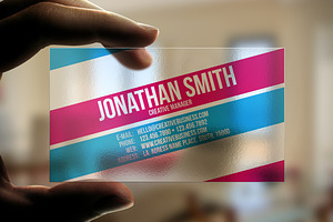 Transparent Plastic Business Card