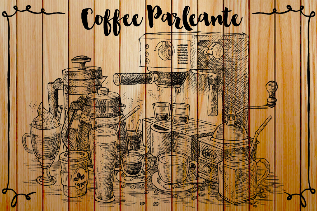 Watercolor Coffee Black Parleante, a Food Illustration by Graphobia (Photo 5 of 8)