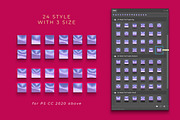 72 Premium Foil Purple Style, a Layer Style Add-On by yantodesign (Thumbnail 7 of 7)