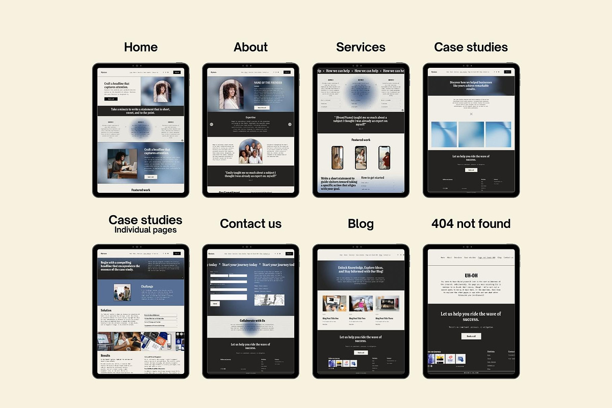 Squarespace website template, a Squarespace Template by Ciel Lumiere (Photo 9 of 11)