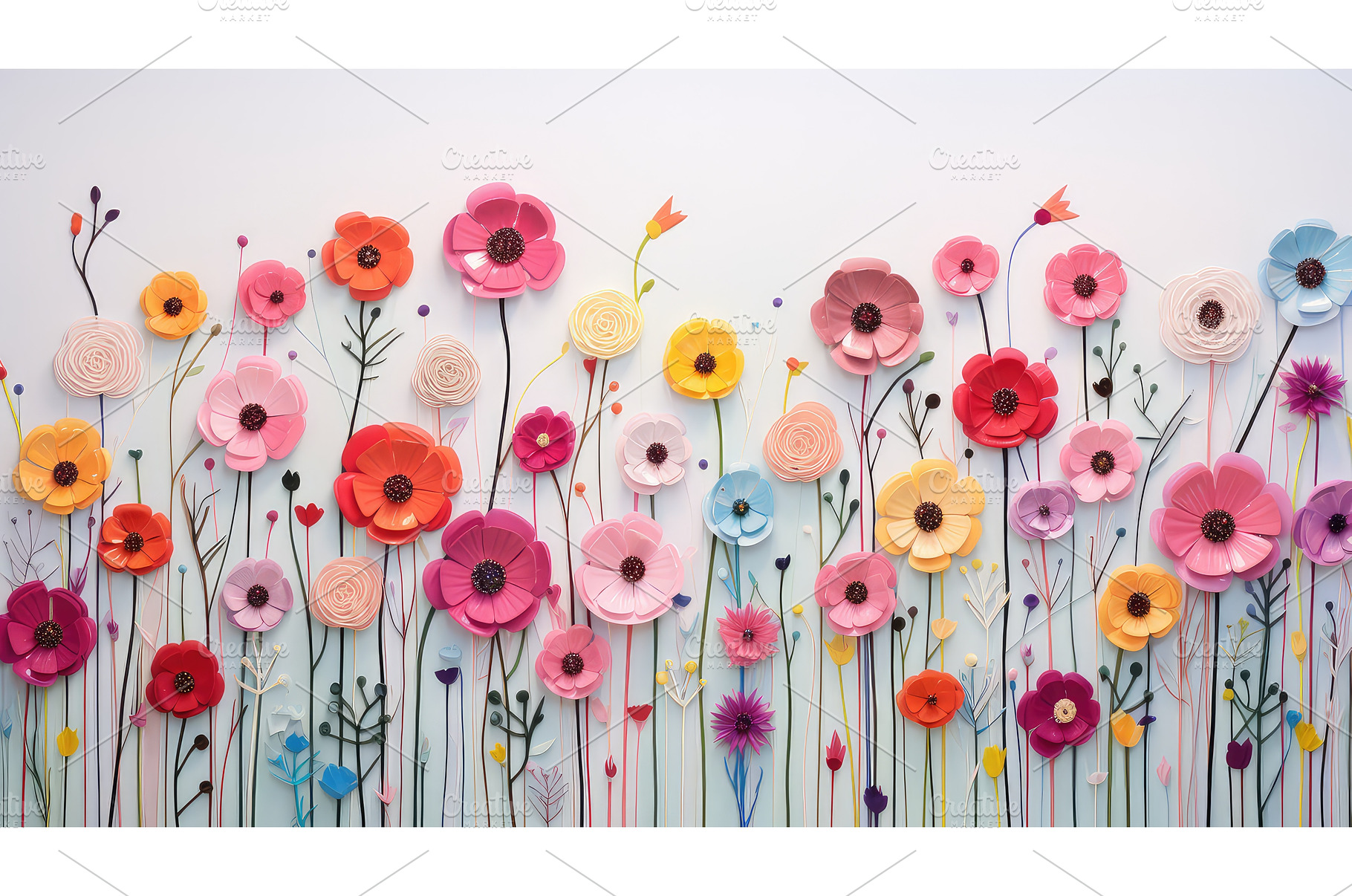 vintage card flower background ai, a Nature Photo by pikepicture