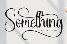 Someting | Script Font