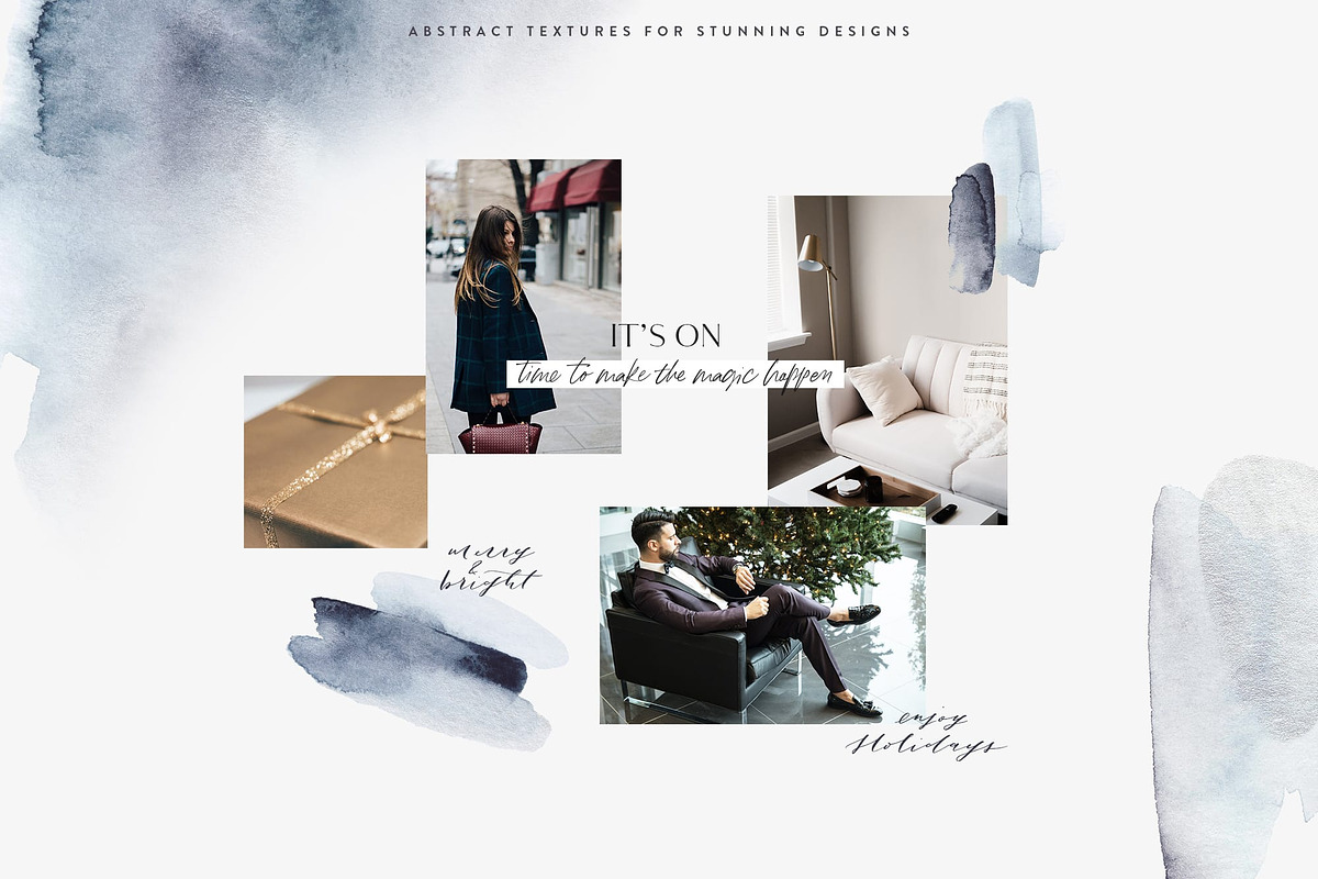 Merry Everything Design Kit, a Texture Graphic by eclosque (Photo 2 of 10)