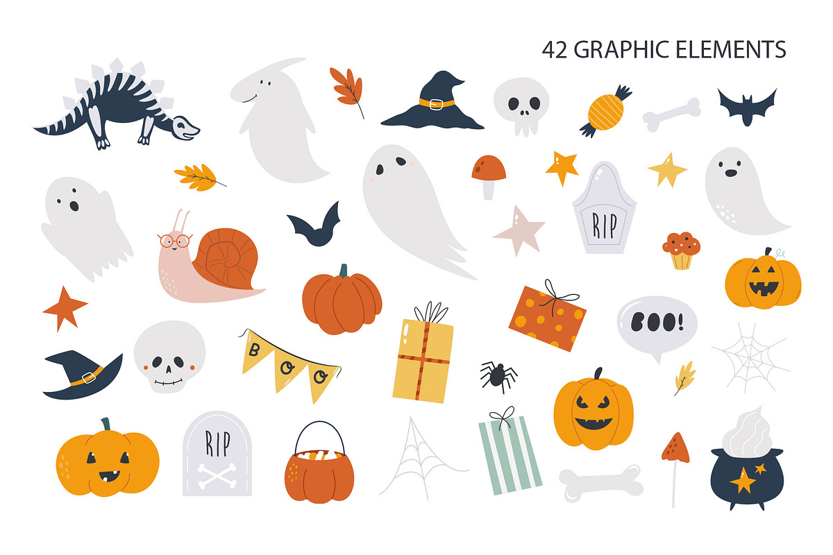Halloween Dinosaurs Collection, an Illustration by danceyourlife (Photo 11 of 13)