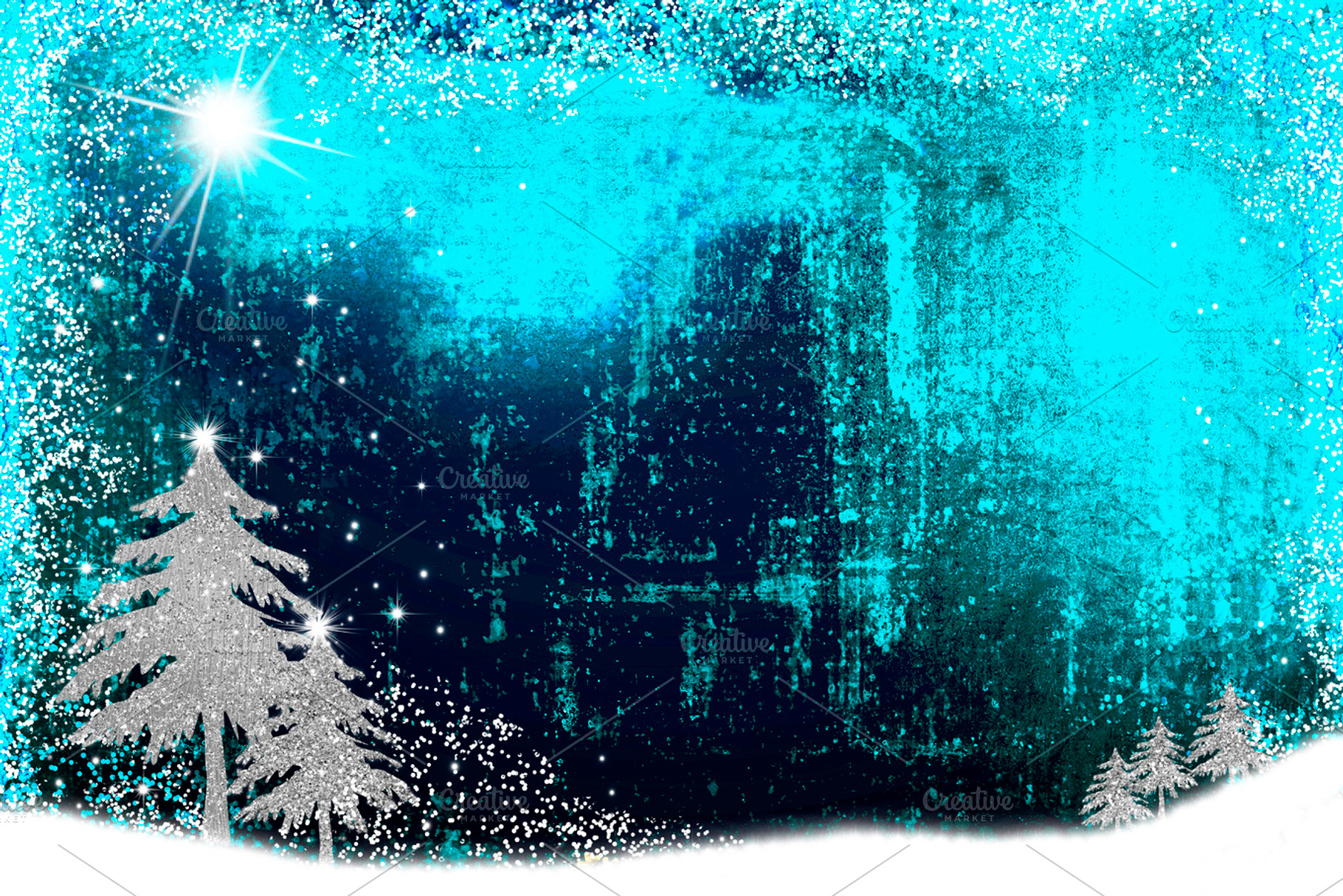 Snowy winter landscape background containing winter, snow, and landscape, a Holiday Photo by MARUBAKIS