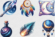 Midnight Reverie Clipart PNG, an Illustration by Black Bird Studio (Thumbnail 3 of 6)