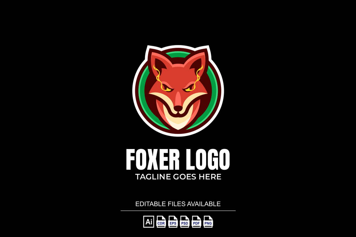 Fox Simple Mascot Logo, a Branding & Logo Template by Ibnipro1