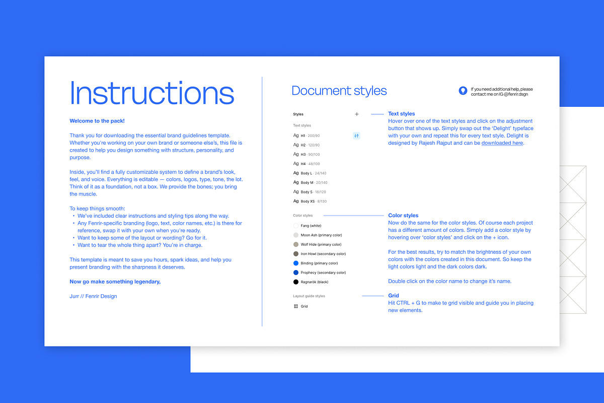 Brand Guidelines Template (Figma), a Branding & Logo Template by Fenrir_Design (Photo 6 of 8)