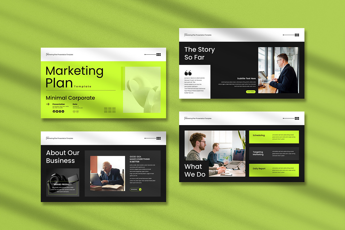 Marketing Plan Presentation Template, a Presentation Template by Pradaxa (Photo 4 of 7)