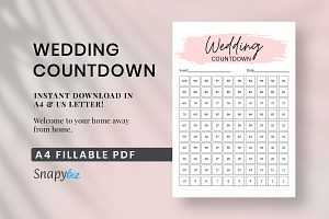 Wedding Countdown, Wedding Planner