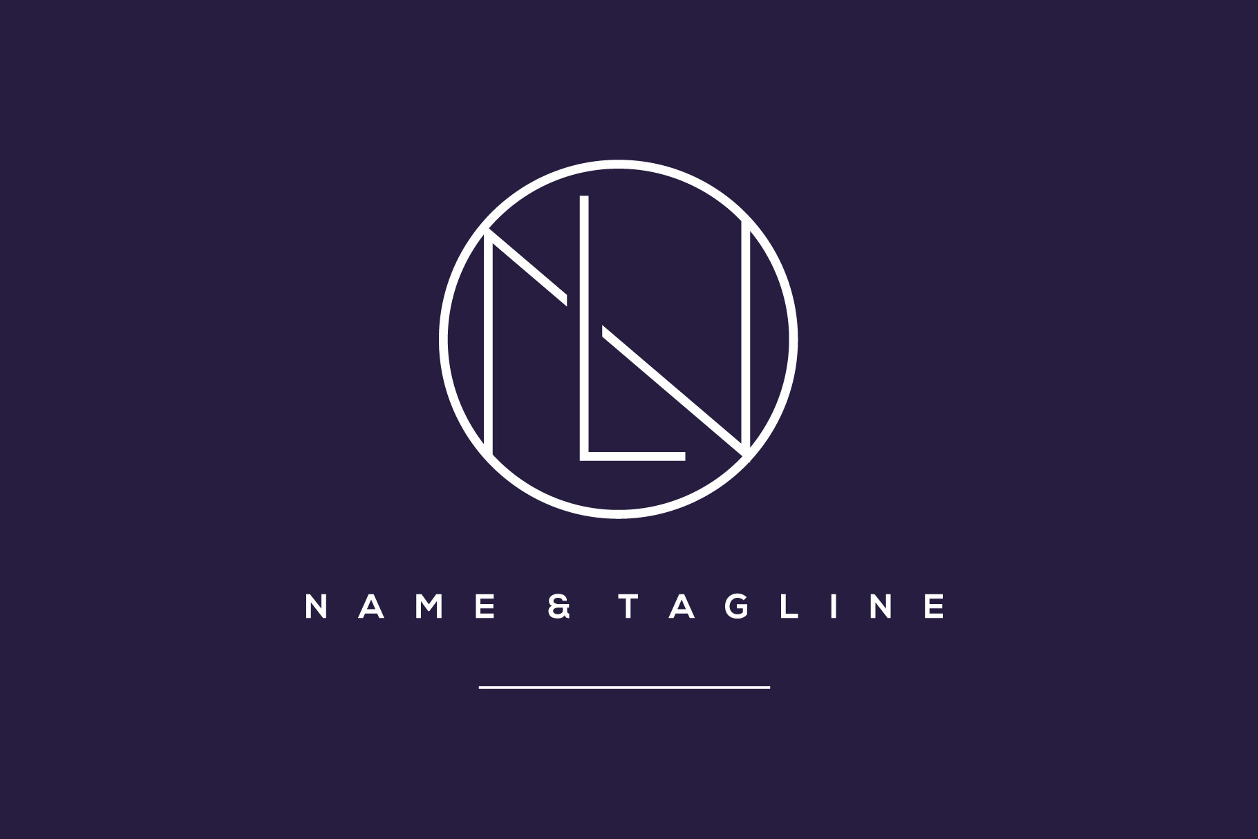Monogram icon logo NL or LN, a Branding & Logo Template by idesign_4u