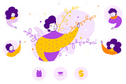Referral program - Cartoon Illustra, a Person Illustration by LaVika (Thumbnail 2 of 6)