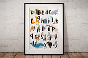 Animal alphabet poster, an Animal Illustration by land art (Thumbnail 3 of 9)
