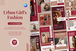 Urban Fashion 3in1 Canva Template