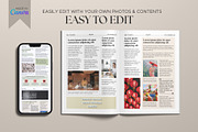 Canva Newsletter Template, a Magazine Template by Oshin Design (Thumbnail 3 of 7)