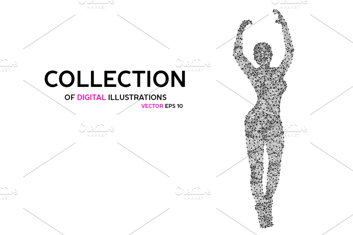 Abstract vector woman silhouettes, a Technology Illustration by Julvil (Photo 3 of 4)